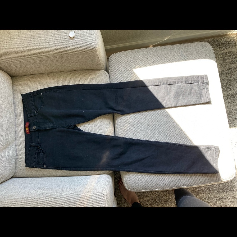 7 For All Mankind, black skinny jeans!